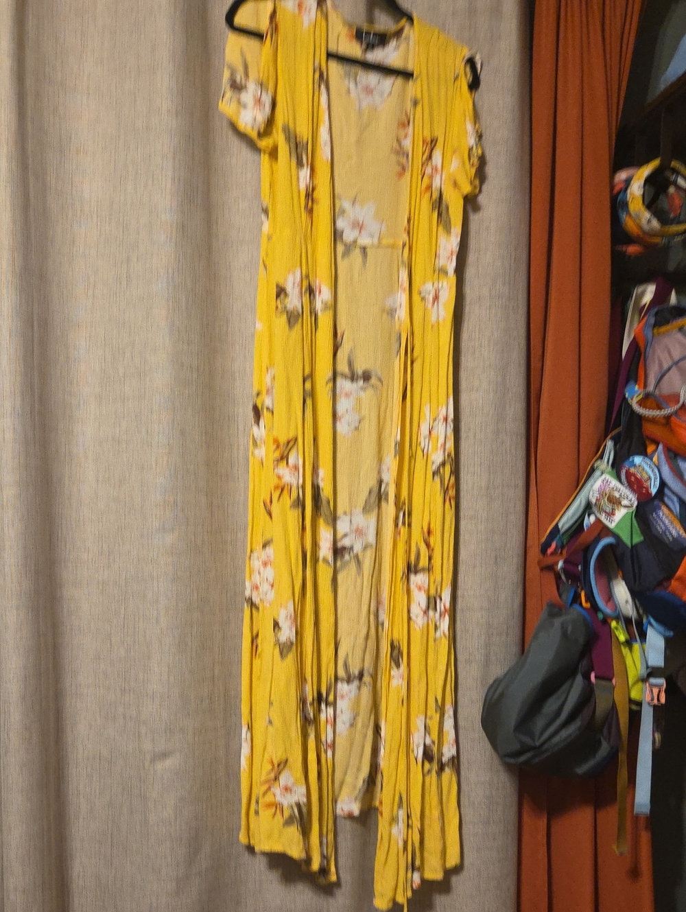 Lulu's Yellow Floral Maxi Dress